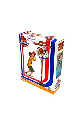 Büyük Boy Ayaklı Basketbol Pota Seti  63-94-125 Cm Ayarlanabilir. Çocuk Pota Top Hediye