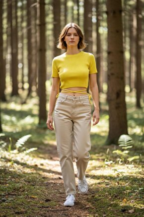 CROP SPARKLUCKY FASHİON