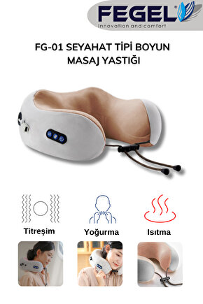 FG-01 Seyahat Tipi Masajlı Boyun Yastığı