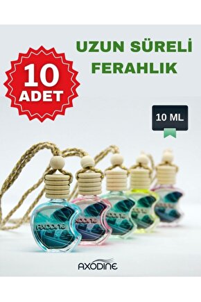 Yüksek Yayılımlı Dekoratif Cam Elma Şişe Oto-araç Kokusu 10 ml ( 10 Adet )