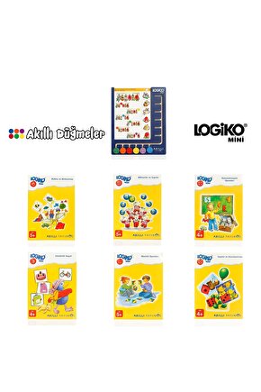 Logiko Mini - Akıllı Düğmeler 4-6 Yaş Odaklanma Ve Zeka Geliştirme Seti Orijinal