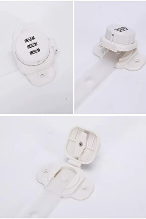 Şeffaf Numaratör Şifreli Çok Amaçlı Esnek Dolap ve Çekmece Kilidi