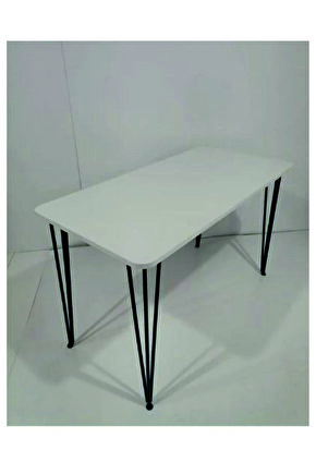 60×120 Metal Ayaklı Masa Mutfak Masası Çalışma Masası Bilgisayar Masası BEYAZ