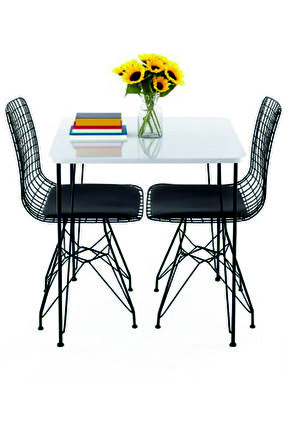 Metal Ayaklı 60x90cm Mutfak Masası Balkon Masası Çalışma Masası BEYAZ 60X90