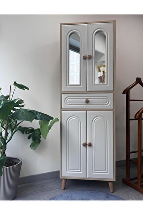 Meva Bohem Aynalı Çok Amaçlı Dolap