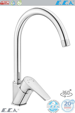 E.c.a Niobe Mutfak Eviye Bataryası Kuğu Model Mutfak Armatür E.c.a 102118098 20 Yıl Garantili