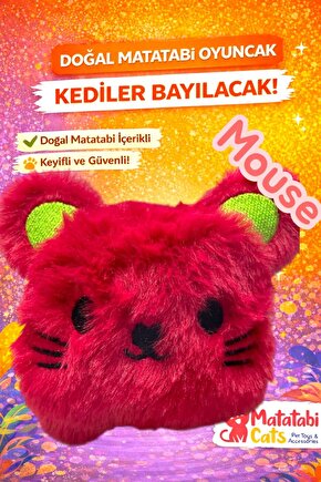 MOUSE Peluş Kedi Oyuncağı –Doğal Matatabi li,Dayanıklı,Kediler İçin Eğlenceli Oyuncak