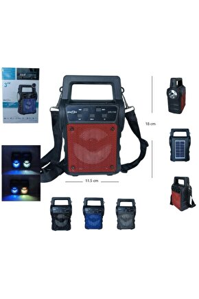 Bluetooth Hoparlör Led Ikaz Işıklı El Fenerli Kablosuz Ses Bombası Fm Radyolu Usb Ve Tf Kart Giriş