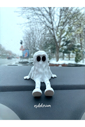Hayalet Araba Süsü BEYAZ - Araç Içi Aksesuar - Oto Aksesuar - Torpido Aksesuar