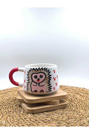 2 Adet El Yapımı Seramik Kupa