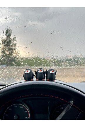 Mini Penguen - Araç İçi Aksesuar Sevimli Penguenler (1 Adet)