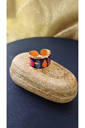 Bakir Yüzük Desenli Genislik 12mm Kalınlık 1mm