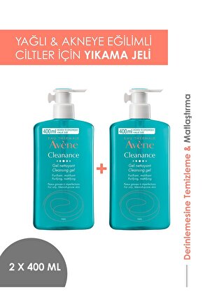 Cleanance Gel Yüz Yıkama Jeli Nettoyant Cleansing Gel 400 Ml 2li Avantaj Set