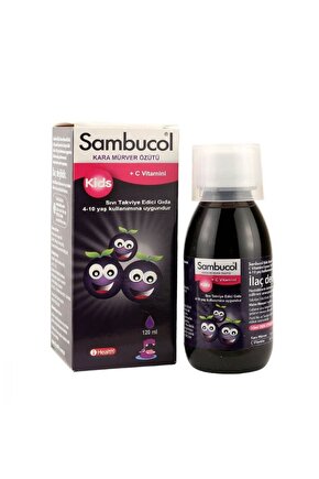 Sambucol Kids Kara Mürver Şurup +c Vitaminli 120ml (2 Adet)
