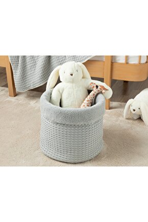 Natural Oyuncak Sepeti 35x40 Cm Gri