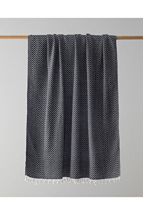 Carlo Pamuk Koltuk Şalı Siyah