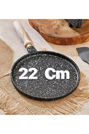 22 Cm Döküm Gözleme Bazlama Krep Tavası