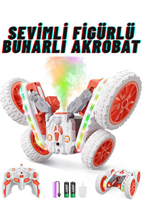 Oyuncak 2.4 Ghz Uzaktan Kumandalı Şarjlı Buhar Atan Akrobat Araba Batman Joker