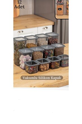 3 boy saklama kabı erzak saklama kabı baharatlık