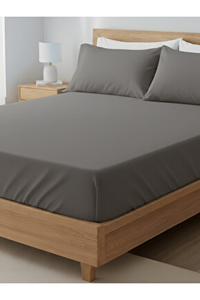 Lastikli Yatak Çarşaf Seti Yastık Kılıflı Örtü Pamuk Dayanıklı Yırtılmaz Tek Çift Kişilik