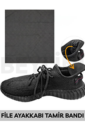 1 Adet Ayakkabı Tamir File Kendinden Yapışkanlı Onarım Bandı Kare Delik Onarım Yaması Spor Ayakkabı