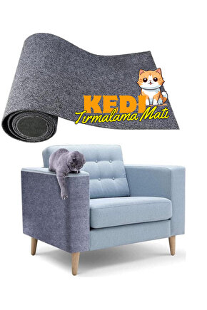 Kedi Tırmalama Halısı Yapışkanlı Her Yüzeye Uygulanabilir Kesilebilir Mobilya Koruyucu Mat (40X50)