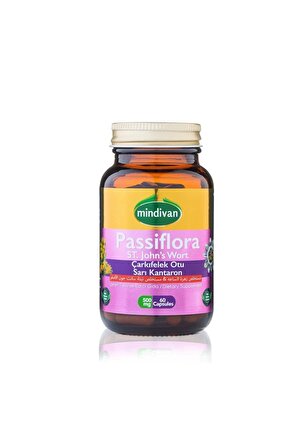 Passiflora Uykuya Yardımcı Çarkıfelek Otu & Kantaron Ekstreli 60lı 500 Mg Kapsül