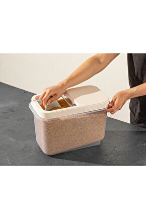 Çok Amaçlı Saklama Kabı 10lt Multibox- Erzak Bakliyat Deterjanlık Saklama Kutusu