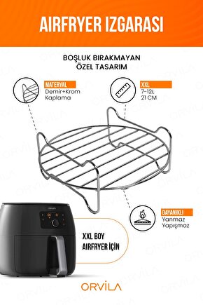 Airfryer Izgara Teli | Fritöz Metal Aksesuarı Xxl
