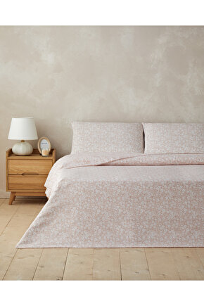Blossira Kolay Ütülenir Tek Kişilik Çarşaflı Nevresim Takımı 160x220 cm Pembe