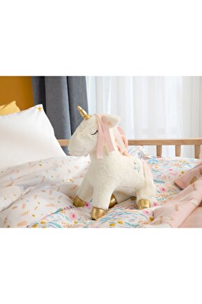 Little Unicorn Dekoratif Yastık 40x30 Cm Beyaz