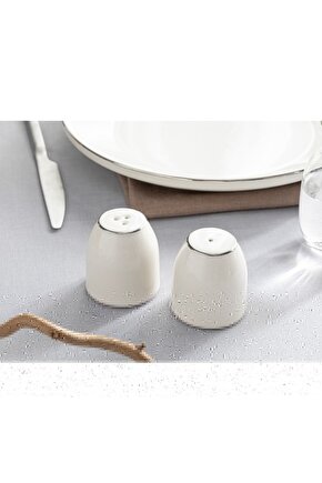 Torino Porselen Tuzluk-biberlik 5,5x5 Cm Silver