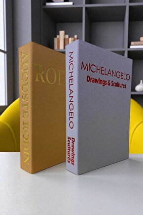 2’li Kumaş Kaplı Kitap Görünümlü Dekoratif Kutu | Hediye & Takı Kutusu