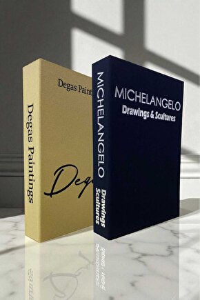 2’li Kumaş Kaplı Kitap Görünümlü Dekoratif Kutu | Hediye & Takı Kutusu