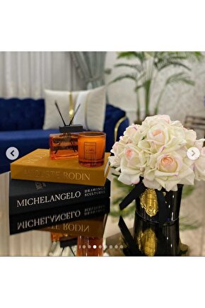 Kumaş Kaplı Dekoratif Kitap Kutu 2’li Set