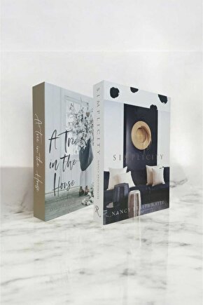 Dekoratif Kitap Görünümlü Kutu 2li Set Decorative Book Looking Box