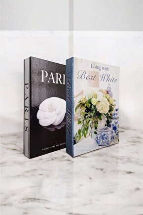 Dekoratif Kitap Görünümlü Kutu 2li Set Decorative Book Looking Box