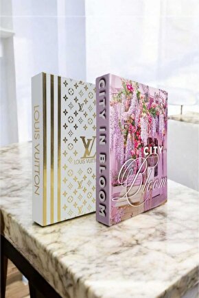 Dekoratif Kitap Görünümlü Kutu 2li Set Decorative Book Looking Box