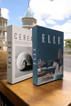 Dekoratif Kitap Görünümlü Kutu 2li Set Decorative Book Looking Box