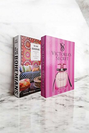 Dekoratif Kitap Görünümlü Kutu 2li Set Decorative Book Looking Box