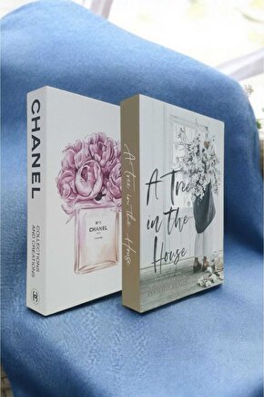 Dekoratif Kitap Görünümlü Kutu 2li Set Decorative Book Looking Box