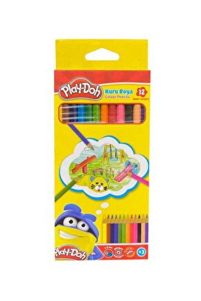 Play-doh Tam Boy 12li Kuru Boya Kalemi Ku001