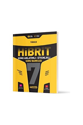 Hız Yayınları 2025 7. Sınıf Türkçe Hibrit - Konu Anlatımlı Soru Bankası