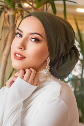 Haki Çağla Hazır Türban