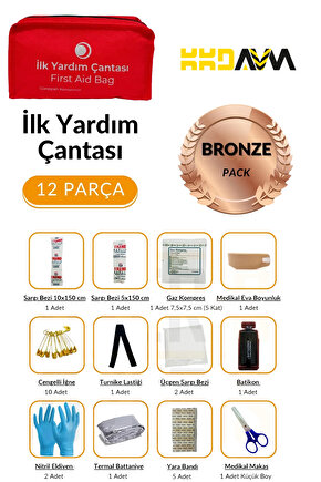 Acil Durum ve İlk Yardım Seti - İlk Yardım Çantası Bronze Pack