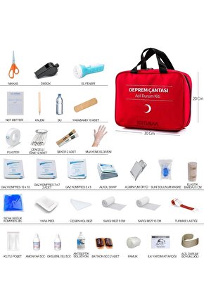 Deprem Çantası Afet Ve Acil Durum Ilk Yardım Seti