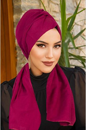 Şarabi Kelebek Bone Şal