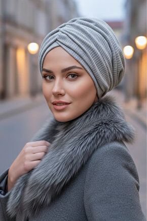 Gri Petek Büzgülü Salaş Bone