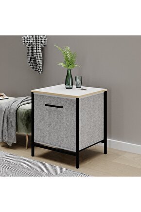 Çok Amaçlı Dolap 1 Çekmeceli Komodin Sehpa