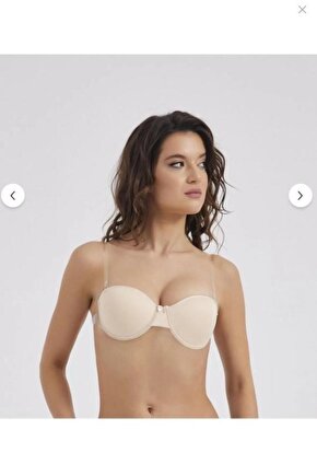 Kadın TEN Sırtı Şefaf Destekli B Kap Sütyen 2138 (İÇİ DOLGULUDUR)